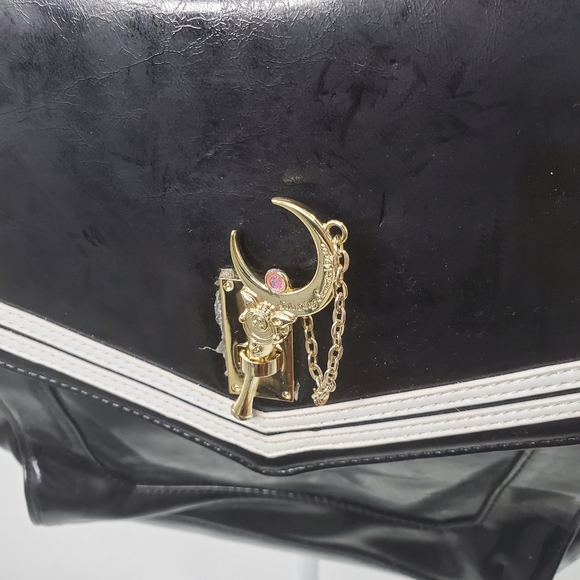 Sailor Moon x Samantha Vega Backpack Rucksack Black with Charm Y2K Black - Picture 3 of 9